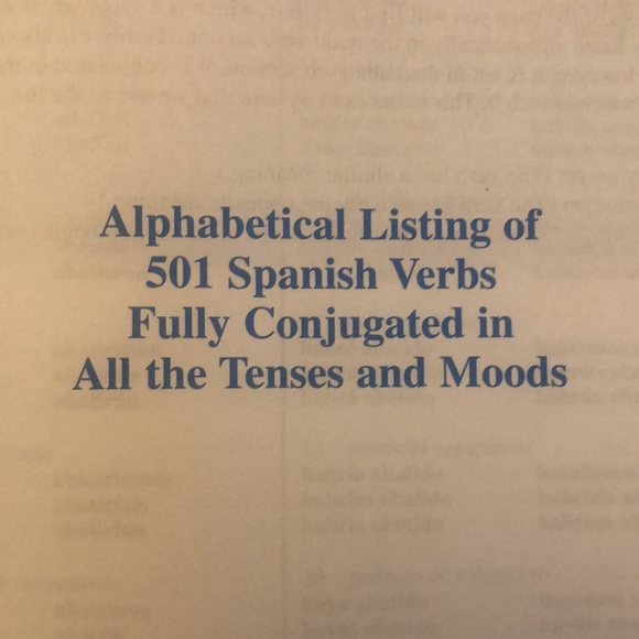 New Barrons 501 Spanish Verbs - Picture 4 of 8